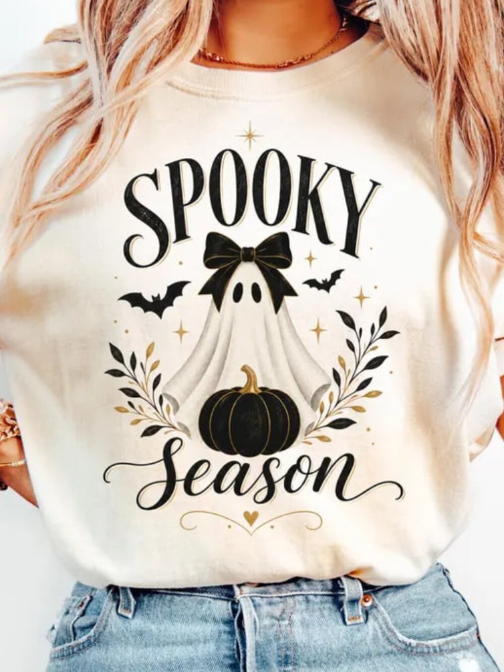 Spooky Season Shirt, Cute Fall Pumpkin Shirt, Halloween Gift Tee